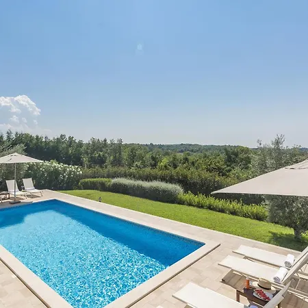 فيلة Sterpazzi For 8 People Near Porec With 38 M2 Heated Pool, Sea View & Wellness